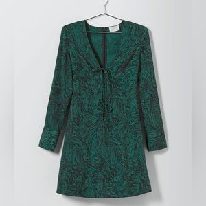 Who What Wear Collection Juliet Front-Tie Dress - Size Large